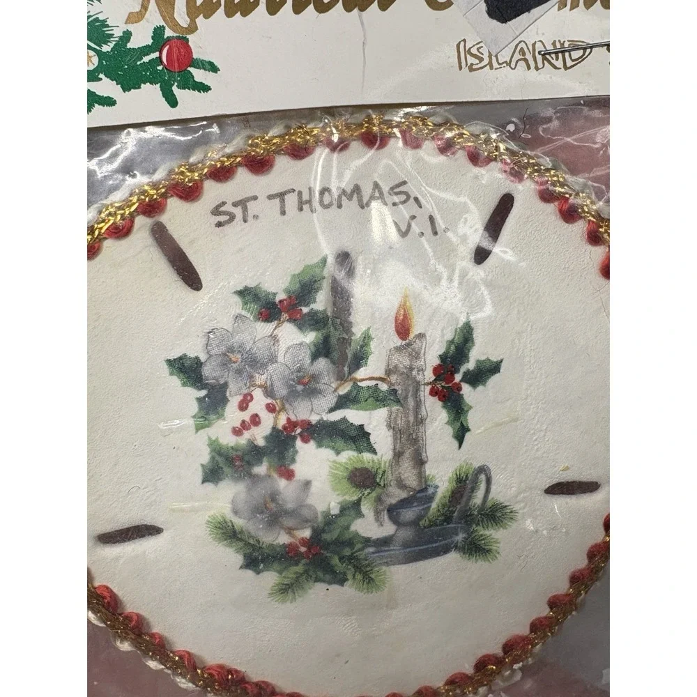 Vintage Island Sun Sand Dollar Souvenir Sealed Package‎ Beach Decor St. Thomas